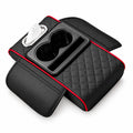 Organizador de Reposabrazos para Auto con Portavasos, Porta Pañuelos y Compartimentos Negro