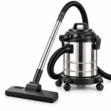 Aspiradora Multiuso 35L Acero Inoxidable 5800W para Sólidos y Líquidos con Filtro HEPA