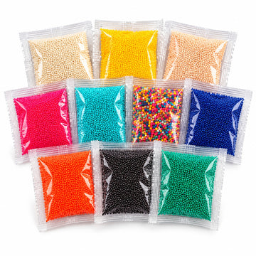 Pack de 10 bolsas de balas de hidrogel de colores variados