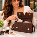 Cartera de Mujer Elegante con Asa y Correa Ajustable color Marrón - imagen 13