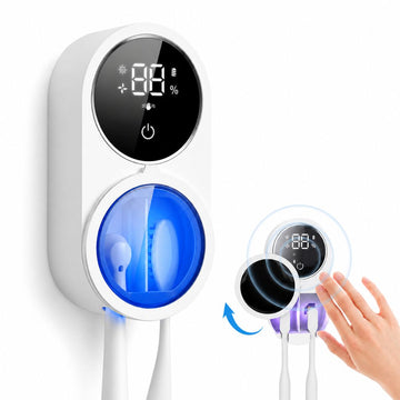 Esterilizador UV Cepillos de Dientes Dental Inteligente Pantalla Digital Sensor de Apertura