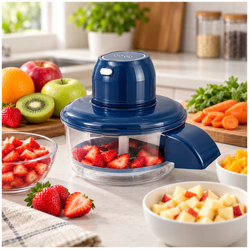 Pelador Eléctrico de Frutas y Verduras 50W Recargable USB 5 Cuchillas de Acero Inoxidable