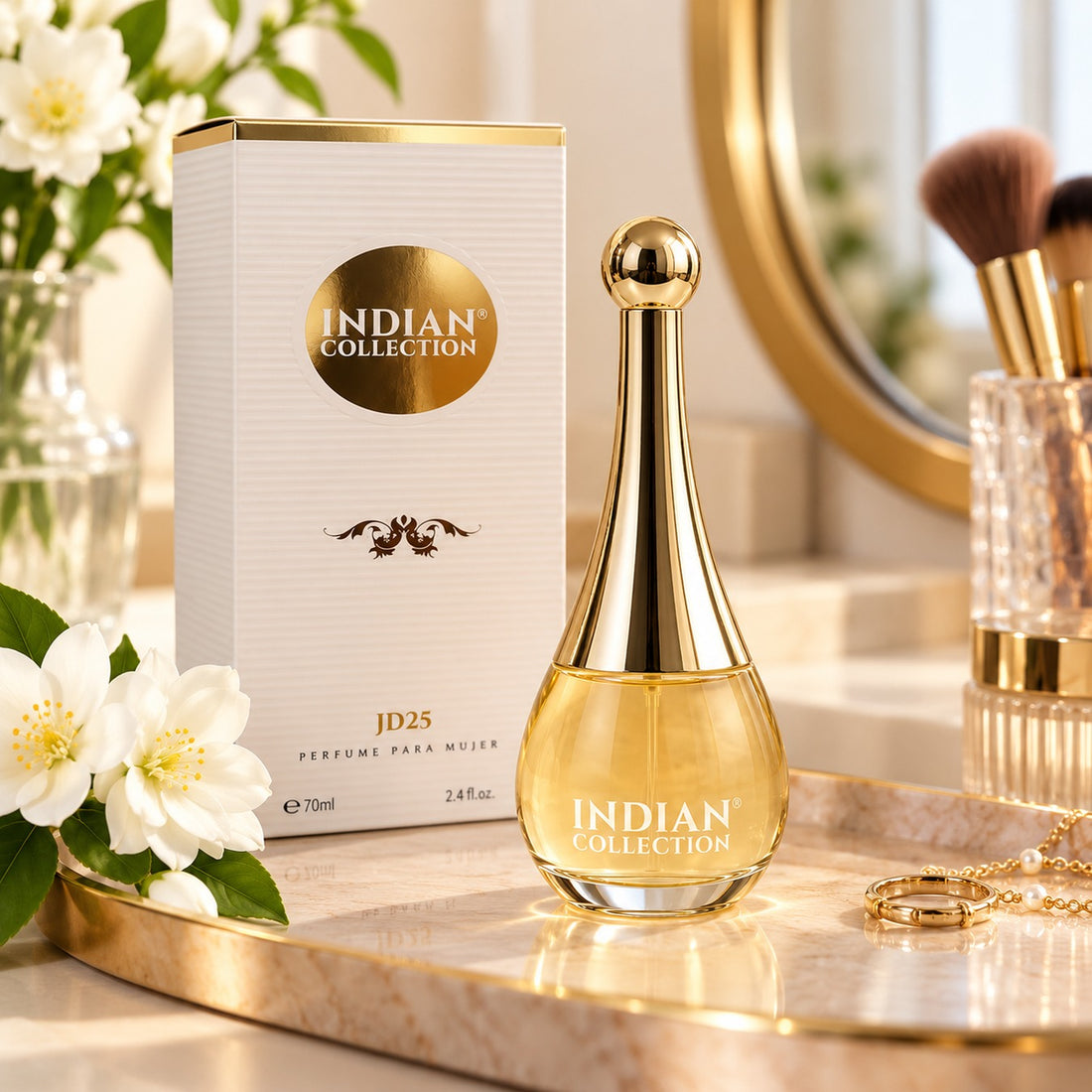 Perfume para Mujer Indian Collection JD25 70 ml Fragancia Femenina con Atomizador