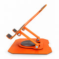 Soporte Metálico Plegable para Celular y Tablet con Base Giratoria 360° y Altura Ajustable