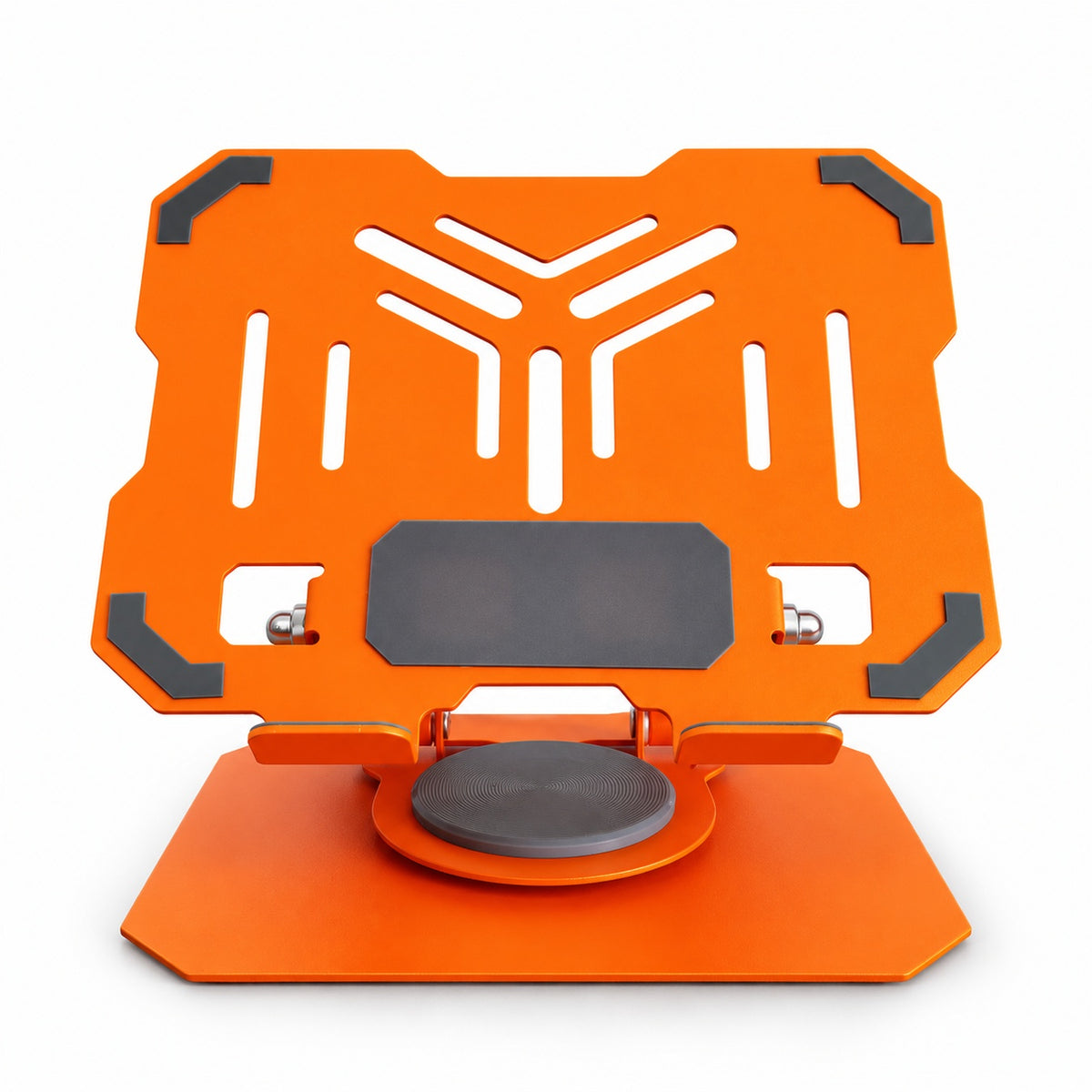 Soporte Metálico Plegable para Celular y Tablet con Base Giratoria 360° y Altura Ajustable