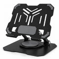 Soporte Metálico Plegable para Celular y Tablet con Base Giratoria 360° y Altura Ajustable