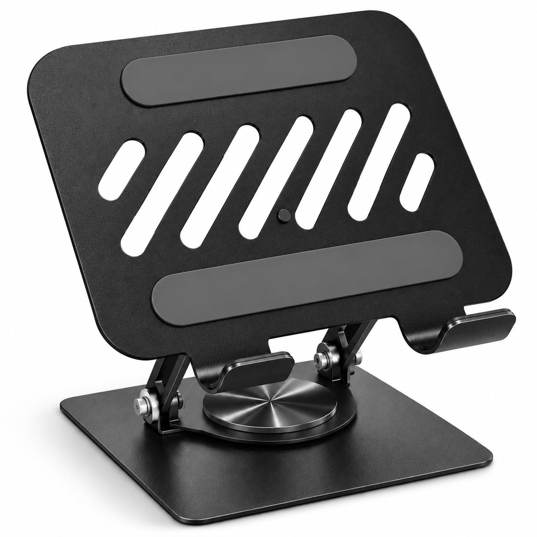 Soporte para Tablet Giratorio 360° de Metal Plegable Ajustable Antideslizante