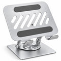 Soporte para Tablet Giratorio 360° de Metal Plegable Ajustable Antideslizante